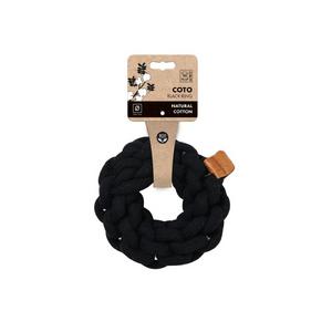 brsp-10648108 M-PETS COTO BLACK RING 13CM ÖRGÜ HALKA OYUNCAK