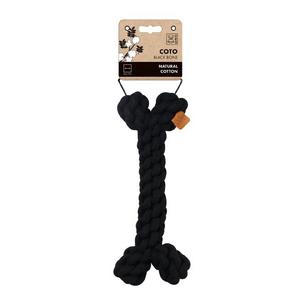 brsp-10648908 M-PETS COTO BLACK BONE 19CM ÖRGÜ KEMİK OYUNCAK