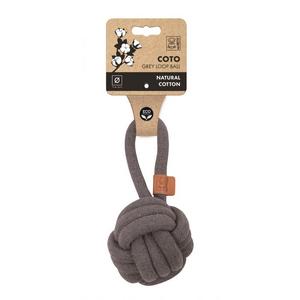 brsp-10652013 M-PETS COTO GREY LOOP BALL 11CM ÇEKMELİ ÖRGÜ TOP OYUNCAK