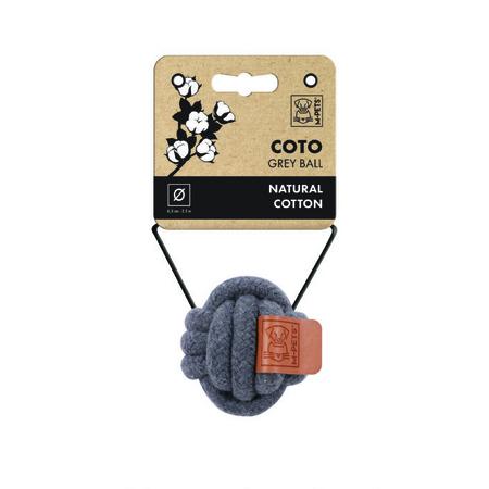 BRSP-10652113 M-PETS COTO GREY BALL 6,5CM ÖRGÜ TOP OYUNCAK