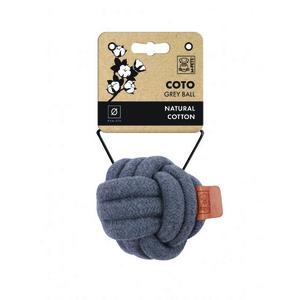 BRSP-10652213 M-PETS COTO GREY BALL 9,5CM ÖRGÜ TOP OYUNCAK