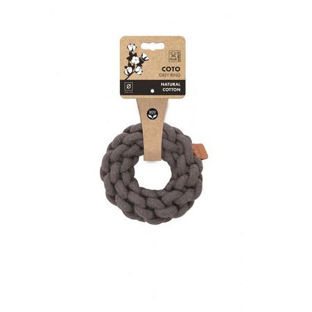 BRSP-10652413 M-PETS COTO GREY RING 13CM ÖRGÜ HALKA OYUNCAK