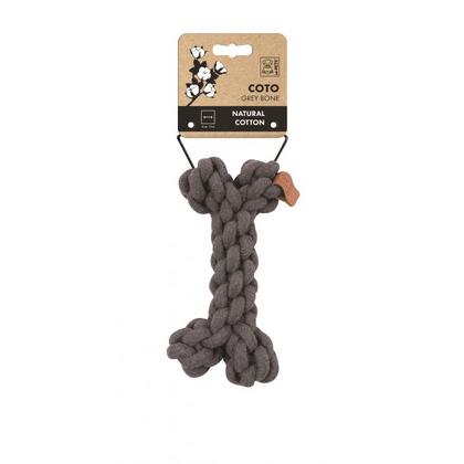 BRSP-10652813 M-PETS COTO GREY BONE 19CM ÖRGÜ KEMİK OYUNCAK