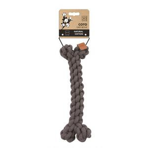 BRSP-10652913 M-PETS COTO GREY BONE 30CM ÖRGÜ KEMİK OYUNCAK