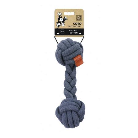 BRSP-10653213 M-PETS COTO GREY DUO BALL 28CM ÖRGÜ OYUNCAK