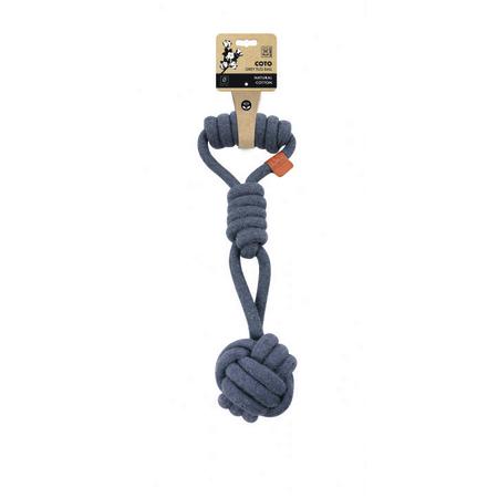 brsp-10653513 M-PETS COTO GREY TUG BALL 36CM ÖRGÜ OYUNCAK