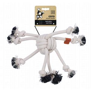 brsp-10653901 M-PETS COTO WHİTE SPİDER 38CM ÖRGÜ OYUNCAK