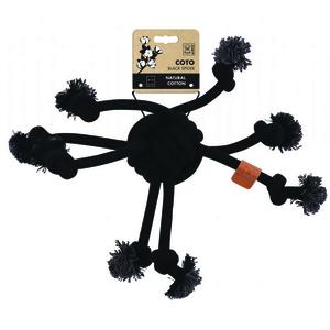 brsp-10654008 M-PETS COTO BLACK SPİDER 38CM ÖRGÜ OYUNCAK
