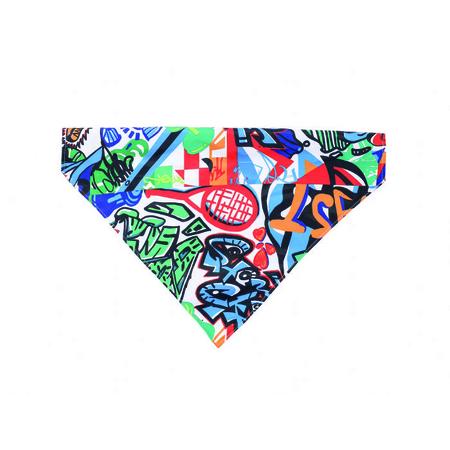 BRSP-10839899 M-PETS URBAN STYLE FREESTYLE BANDANA COLLAR (L)