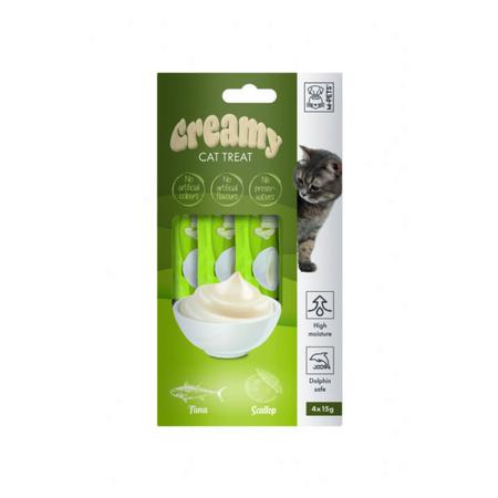 brsp 19038799 M-PETS CREAMY TON BALIKLI DENİZ TARAKLI KEDİ ÖDÜLÜ 4X15GR