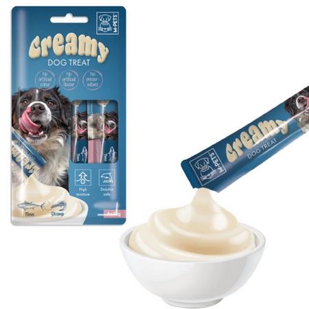 brsp 19039199 M-PETS KÖPEK ÖDÜLÜ CREAMY TON BALIKLI KARİDESLİ 4X15GR