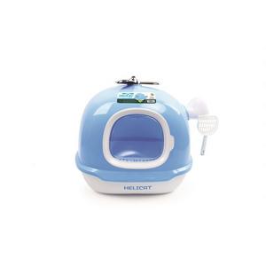 BRSP-20117499 M-PETS HELICAT KAPALI KEDİ TUVALETİ SKYBLUE/WHİTE