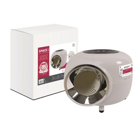 brsp 20400699 M-PETS SPACE 1 KAPALI KEDİ TUVALETİ WHİTE 57X55X44CM