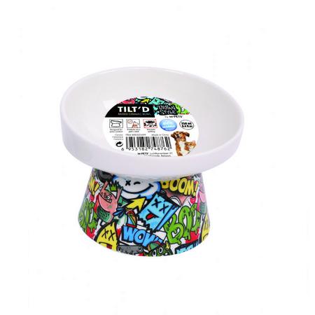 BRSP-20501699 M-PETS URBAN STYLE TILTD SERAMİK MAMA KABI 250ML MİX COLOR