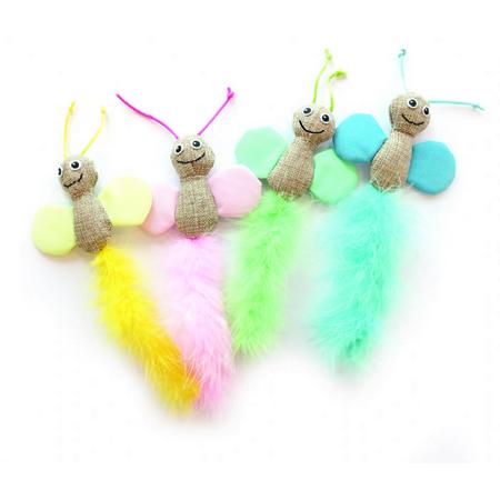 BRSP-20600899 M-PETS BUTTERFLY KEDİ OYUNCAĞI MİX COLOR