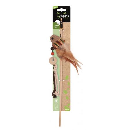 BRSP-20641499 M-PETS CHARMY SARDINE CATNİPLİ KEDİ OYUNCAĞI OLTA BROWN