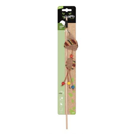 BRSP-20641699 M-PETS CHARMY CONE CATNİPLİ KEDİ OYUNCAĞI OLTA BROWN