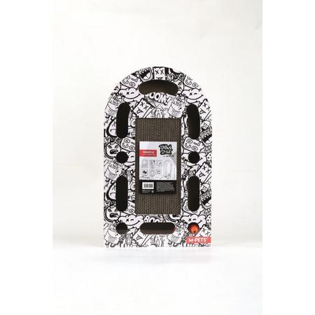 BRSP-20641899 M-PETS URBAN STYLE FREESTYLE KARTON TIRMALAMA BLACK/WHİTE