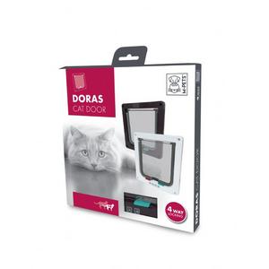 BRSP-20800014 M-PETS DORAS KEDİ KAPISI 4 YOLLU BROWN 197MMX190MM