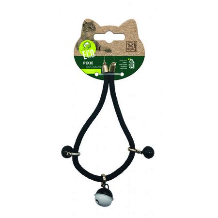 brsp 20800499 M-PETS PIXIE KEDİ BOYUN ZİLLİ TASMASI BLACK