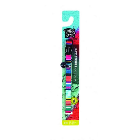 brsp-20801399 M-PETS URBAN STYLE JAZZ STRIPES KEDİ BOYUN TASMASI