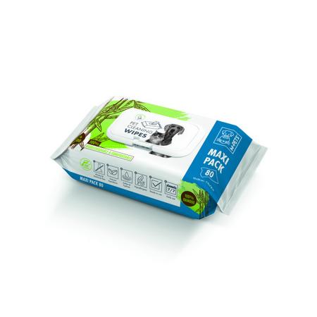 brsp-60102199 M-PETS BAMBOO KEDİ/KÖPEKLER İÇİN TEMİZLİK MENDİLİ 80Lİ