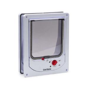 CatMate Kedi Kapısı, Magnet İle Özel Girişli, Çift Yönlü, 2 fonksiyonlu, Kilitli, Beyaz, 24 610250