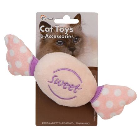 Catnipli Öten Peluş Şekerleme 18,5 CM 