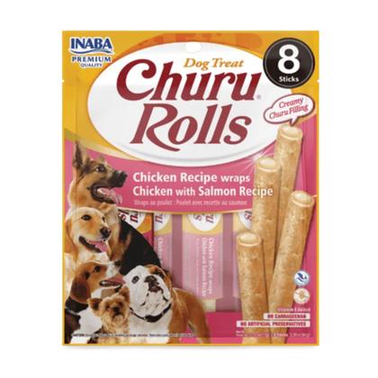 Churu Rolls Sticks Tavuk Sargılı & Somonlu Köpek Ödül Maması 12gr ÇZP-USD732