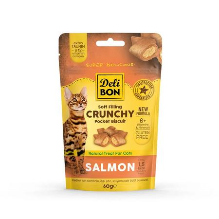 Cruncy İçi Dolgulu Ödül Bisküvisi Somonlu 60gr