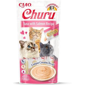 CZP-EU106 Ciao Churu Cream Ton Balıklı ve Somonlu Kedi Ödül Kreması 4 x 14 Gr