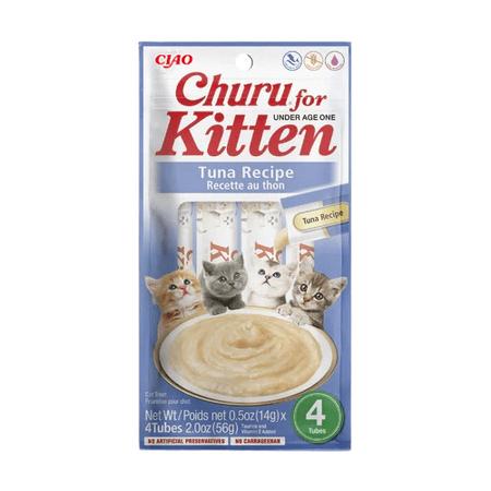 CZP-EU691 Ciao Churu Yavru Kediler İçin Tuna Balıklı Krema Ödül Maması 4 x 14g 