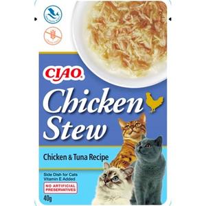 CİAO CHİCKEN STEW TAVUK GÜVEÇ VE TON BALIKLI PATE 40 GR CZP-usa812 