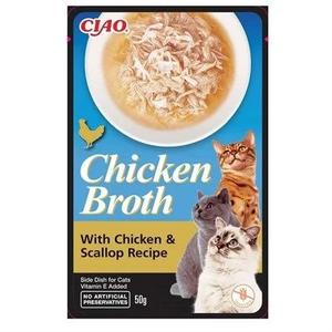 CZP-USA823  CİAO CHİCKEN BROTH TAVUK SULU VE DENİZ TARAKLI KEDİ ÇORBASI 50 GR