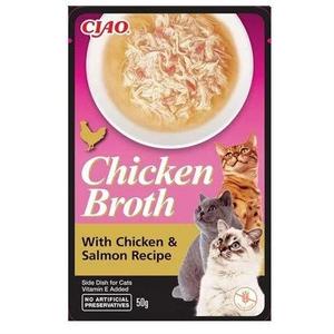CZP-USA824  CİAO CHİCKEN BROTH TAVUK SULU VE SOMONLU KEDİ ÇORBASI 50 GR