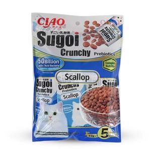 CZP-P-232  CİAO SUGOİ CRUNCHY DENİZ TARAKLI PREBİOTİK KEDİ MAMASI 22 GR X 5 PAKET