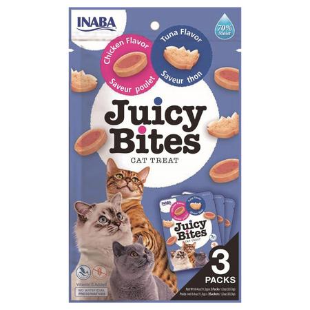 CZP-USA701 INABA JUİCY BİTES TAVUKLU VE TUNA BALIKLI KEDİ ÖDÜL MAMASI 11,3 GRX3