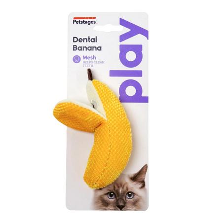 Dental Banana Cat Chew Toy Kedi Oyuncağı, Sarı - 67835M