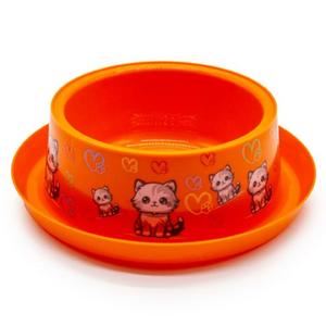 Desenli Modern Kedi Mama Kabı Büyük Brsp-07723