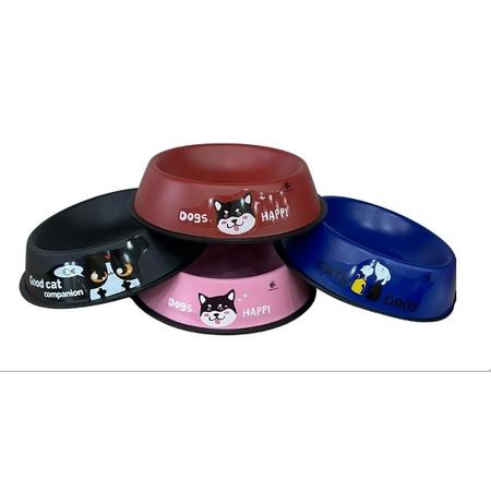 dg-1096 -207 renkli çelik mama kabı 34cm ict