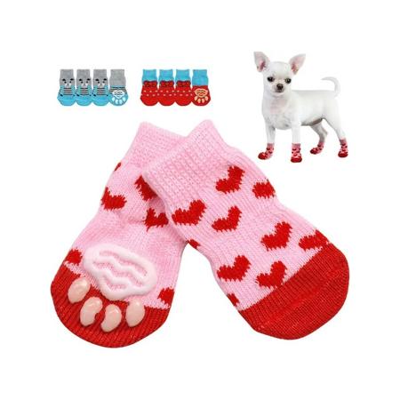 Kedi ve Köpekler İçin Kaydırmaz Tabanlı Çorap S Beden DG-1704 ICT 1022