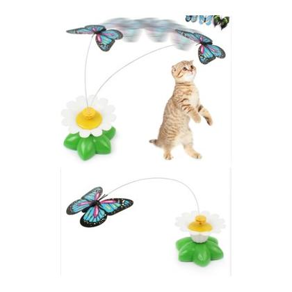360 Derece Dönen Pilli Kelebek Kedi Oyuncağı DG-1031 ICT