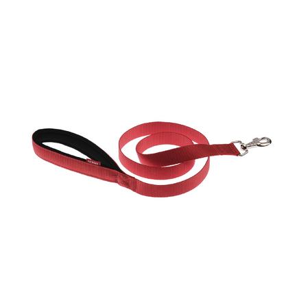 Doca 7435 köpek sevk kayışı soft 2.5cm*120cm KIRMIZI 