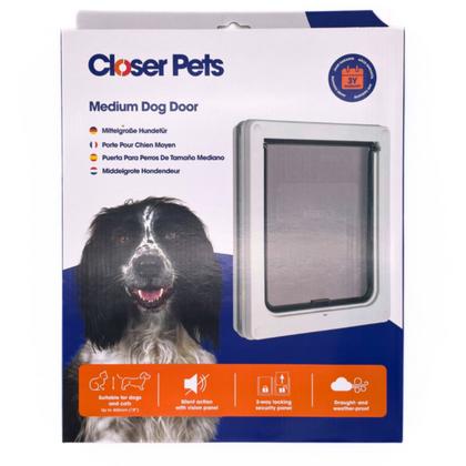 DogMate Köpek Kapısı Çift Yönlü 2 fonksiyonlu Beyaz 35x29cm-795657