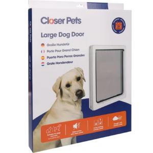 DogMate Köpek Kapısı Çift Yönlü 2 fonksiyonlu Beyaz 44x36,5cm-795662