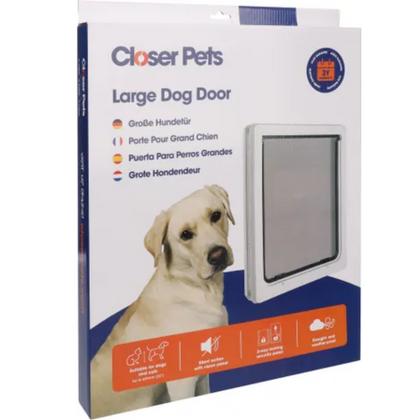 DogMate Köpek Kapısı Çift Yönlü 2 fonksiyonlu Beyaz 44x36,5cm-795662