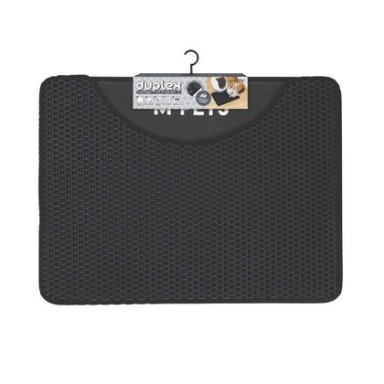 DUPLEX ELEKLİ KEDİ KUMU PASPASI SİYAH 60X45CM 20117903