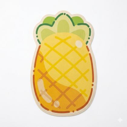 Duvara Yapışan Kedi Tırmalama Ananas