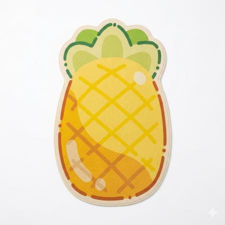 Duvara Yapışan Kedi Tırmalama Ananas