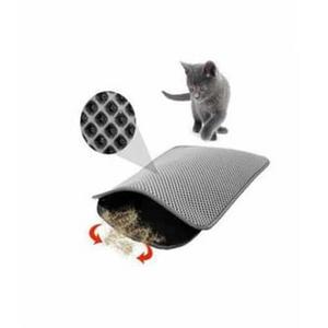 Elekli Kedi Tuvalet Önü Paspası 40 x 55 Cm gri zpü
